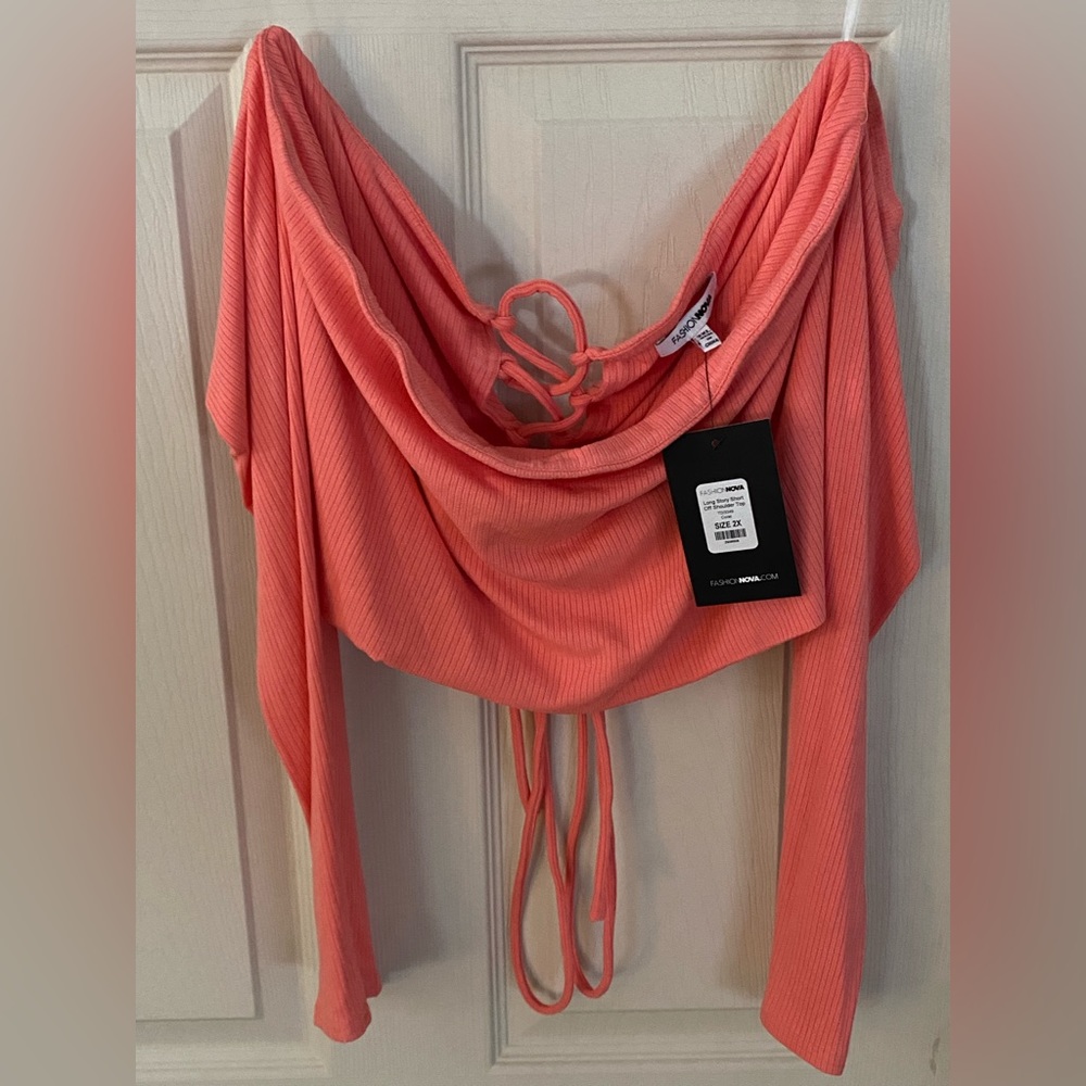 Off the shoulder crop top